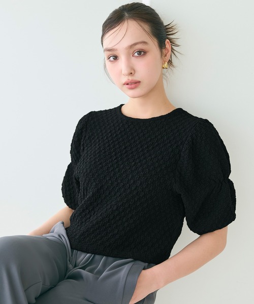 coca（coca）（コカ）の「ポップコーンデザイン袖ブラウス（シャツ/ブラウス・レディース・グリーン/ホワイト/ブラック/レッド・L/M/S）」の18枚目の写真