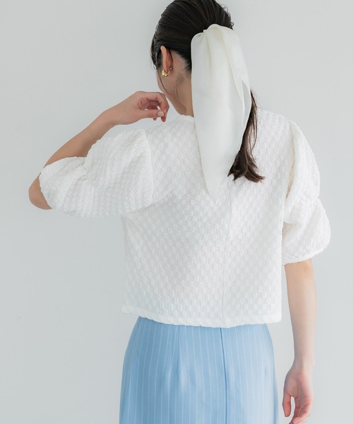 coca（coca）（コカ）の「ポップコーンデザイン袖ブラウス（シャツ/ブラウス・レディース・グリーン/ホワイト/ブラック/レッド・L/M/S）」の21枚目の写真