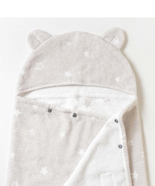 10mois（ディモワ）の「【 10mois(ディモワ)】バスポンチョ（その他ベビー用品・キッズ・グレー・ONE SIZE）」の9枚目の写真