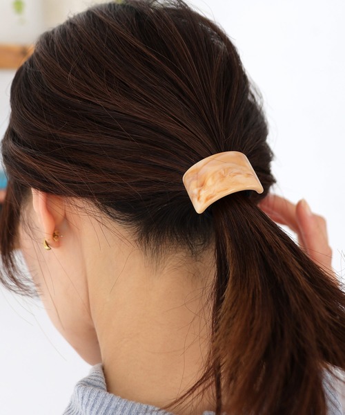 Crisp（クリスプ）の「ラテカラーヘアゴム（ヘアゴム・レディース・アイボリー/ブラウン/グリーン・FREE）」の5枚目の写真