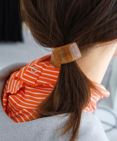 Crisp（クリスプ）の「ラテカラーヘアゴム（ヘアゴム・レディース・アイボリー/ブラウン/グリーン・FREE）」の8枚目の写真