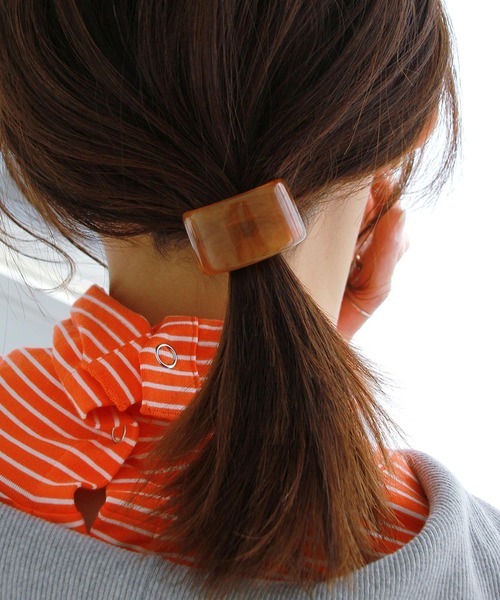 Crisp（クリスプ）の「ラテカラーヘアゴム（ヘアゴム・レディース・アイボリー/ブラウン/グリーン・FREE）」の9枚目の写真