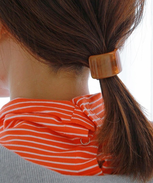 Crisp（クリスプ）の「ラテカラーヘアゴム（ヘアゴム・レディース・アイボリー/ブラウン/グリーン・FREE）」の10枚目の写真