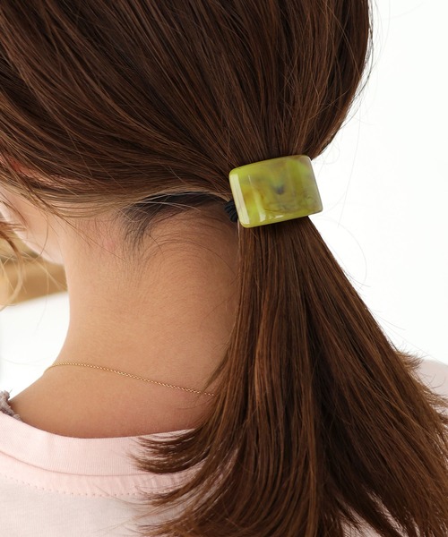 Crisp（クリスプ）の「ラテカラーヘアゴム（ヘアゴム・レディース・アイボリー/ブラウン/グリーン・FREE）」の12枚目の写真