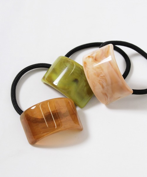 Crisp（クリスプ）の「ラテカラーヘアゴム（ヘアゴム・レディース・アイボリー/ブラウン/グリーン・FREE）」の17枚目の写真