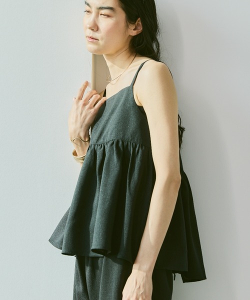 Libra Cue（リブラ キュー）の「リネンライクマルチウェイビスチェ（シャツ/ブラウス・レディース・ブラック/ベージュ/ブラウン・FREE）」の19枚目の写真