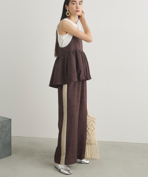 Libra Cue（リブラ キュー）の「リネンライクマルチウェイビスチェ（シャツ/ブラウス・レディース・ブラック/ベージュ/ブラウン・FREE）」の16枚目の写真