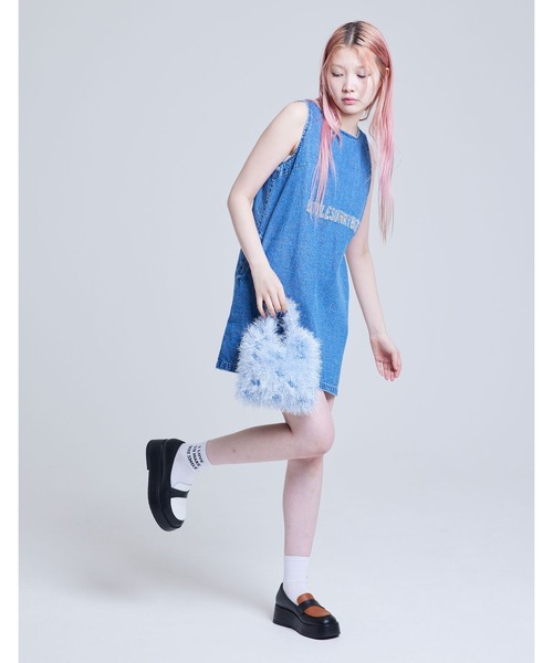 Little sunny bite(リトルサニーバイト)の「《Little Sunny Bite》knitting bag(ハンドバッグ・レディース・ピンク/グリーン/ブルー・FREE)」の22枚目の写真