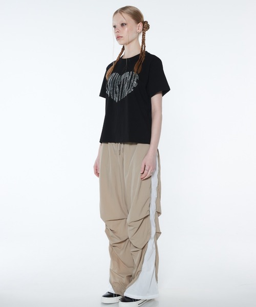 セール】CURVED L PINTUCK PANTS（スウェットパンツ
