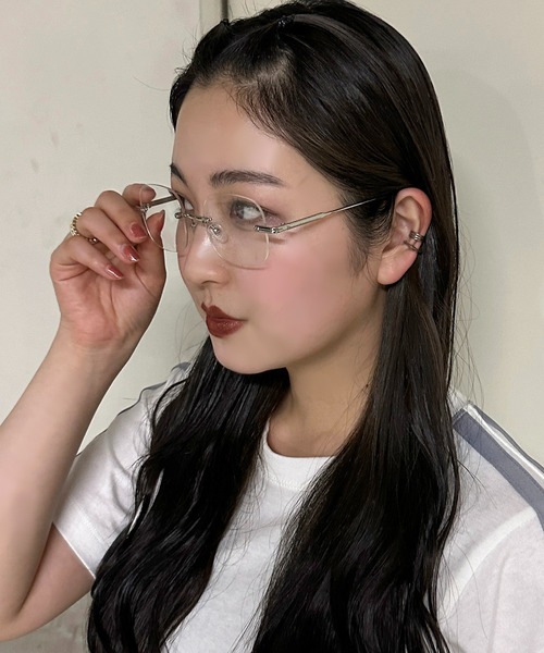 apres jour mignon(アプレジュールミニョン)の「【apresjour mignon×ARIAZ】リムレスメガネ(メガネ・レディース・シルバー/ゴールド・ONESIZE)」の1枚目の写真