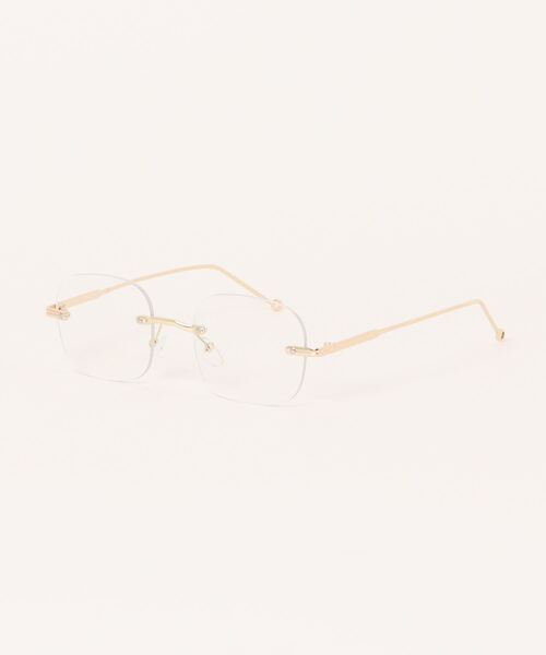 apres jour mignon(アプレジュールミニョン)の「【apresjour mignon×ARIAZ】リムレスメガネ(メガネ・レディース・シルバー/ゴールド・ONESIZE)」の5枚目の写真