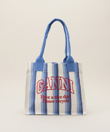 【GANNI / ガニー】 Large Easy Shopper Stripes