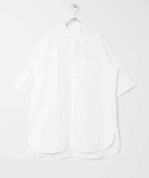 MASTER&Co（マスターアンドコー）の「『別注』MASTER&Co.×UR　COTON DOBBY SHORT-SLEEVE SHIRTS（シャツ/ブラウス・メンズ・ホワイト・3/1）」の16枚目の写真