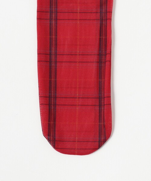 Ray BEAMS(レイビームス)の「チュール チェック ソックス(ソックス/靴下・レディース・ネイビー/レッド・ONE SIZE)」の3枚目の写真
