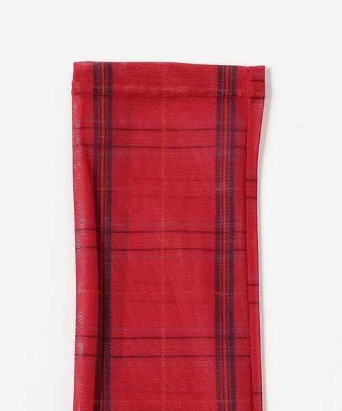 Ray BEAMS(レイビームス)の「チュール チェック ソックス(ソックス/靴下・レディース・ネイビー/レッド・ONE SIZE)」の4枚目の写真