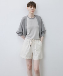 tageechita（タジチタ）の「【tageechita】テクスチャーコットン ドローストリングショートパンツ（その他パンツ）」