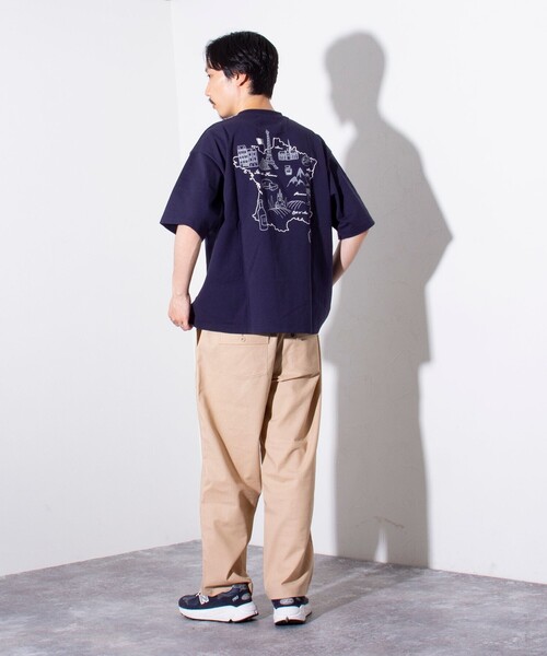 GLOSTER（グロスター）の「【Wonder Union Project】ASSORT バックプリントTシャツ vol.2（Tシャツ/カットソー・メンズ・杢グレー/ネイビー/ホワイト・M/L）」の5枚目の写真
