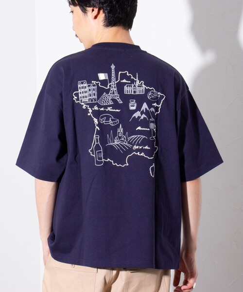 GLOSTER（グロスター）の「【Wonder Union Project】ASSORT バックプリントTシャツ vol.2（Tシャツ/カットソー・メンズ・杢グレー/ネイビー/ホワイト・M/L）」の8枚目の写真