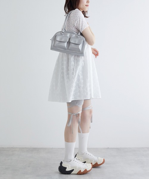 LYFTリブレースアップレギンス w closet（ダブルクローゼット）の「レースアップリブレギンス