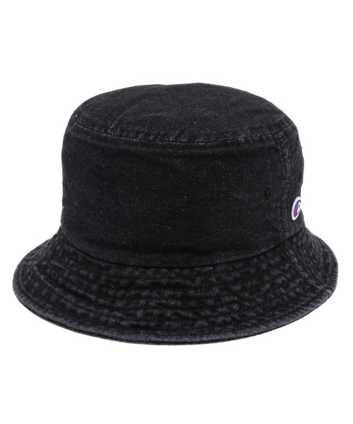 Champion（チャンピオン）の「ユニセックス チャンピオン バイオウォッシュ デニムハット Champion BIO WASH DENIM HAT 150407（ハット・メンズ・ブラック/ブルー・ONE SIZE）」の2枚目の写真