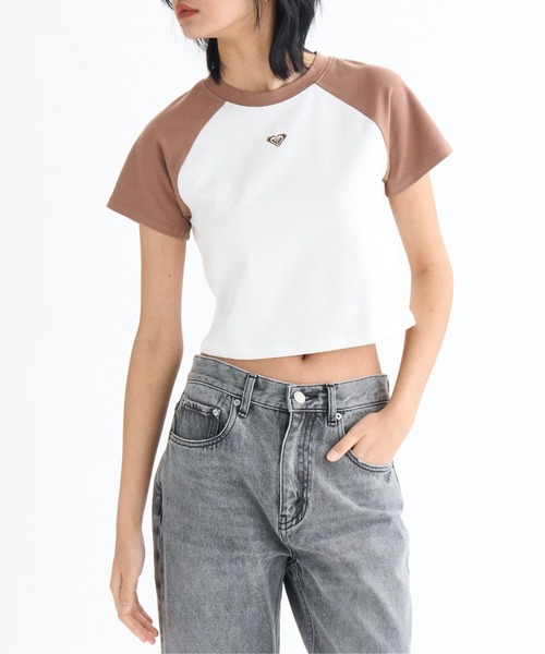 ROXY(ロキシー)の「CHAKRA RAGLAN TEE/ロキシーチャクラロゴショート丈半袖Tシャツ(Tシャツ/カットソー・レディース・ブラウン/レッド/イエロー・MEDIUM/SMALL/LARGE)」の7枚目の写真