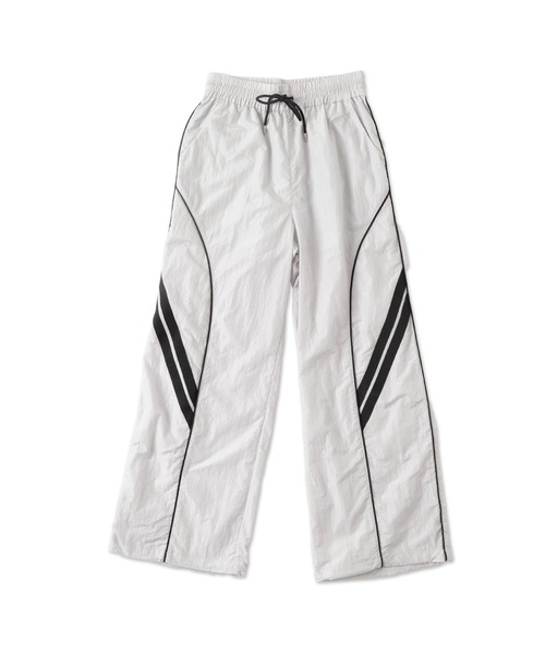 WEGO（ウィゴー）の「WEGO/パイピングトラックパンツ（カーゴパンツ・レディース・ライトグレー/ブラック・FREE）」の14枚目の写真