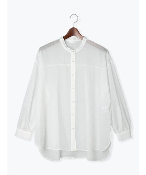 Te chichi TERRASSE(テチチテラス)の「◎パールボタンシアーシャツ(シャツ/ブラウス・レディース・ブルー/ピンク/ブラック/オフホワイト・F)」の12枚目の写真