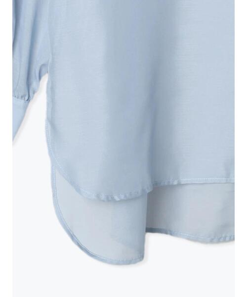 Te chichi TERRASSE(テチチテラス)の「◎パールボタンシアーシャツ(シャツ/ブラウス・レディース・ブルー/ピンク/ブラック/オフホワイト・F)」の7枚目の写真