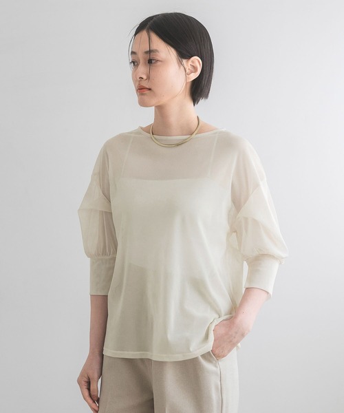 セール】<追加2>チュールパフプルオーバー_半袖（Tシャツ