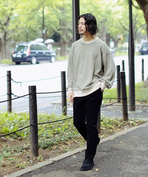 B:MING by BEAMS（ビーミングバイビームス）の「バーズアイ ジャカード カットソー（スウェット・メンズ・ホワイト系その他5/ネイビー・SMALL/MEDIUM/LARGE/X-LARGE）」の8枚目の写真