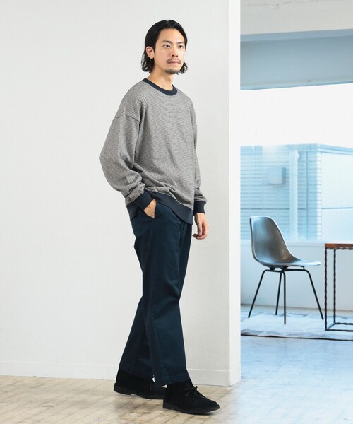 B:MING by BEAMS（ビーミングバイビームス）の「バーズアイ ジャカード カットソー（スウェット・メンズ・ホワイト系その他5/ネイビー・SMALL/MEDIUM/LARGE/X-LARGE）」の12枚目の写真