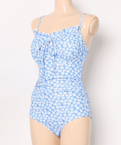 【Coralist】ワンピース水着SunriseAzure ブルー×ホワイト Coralist Swimwear] ชุดว่ายน้ำวันพีซ รุ่น 'Azurae' สี Sunrise