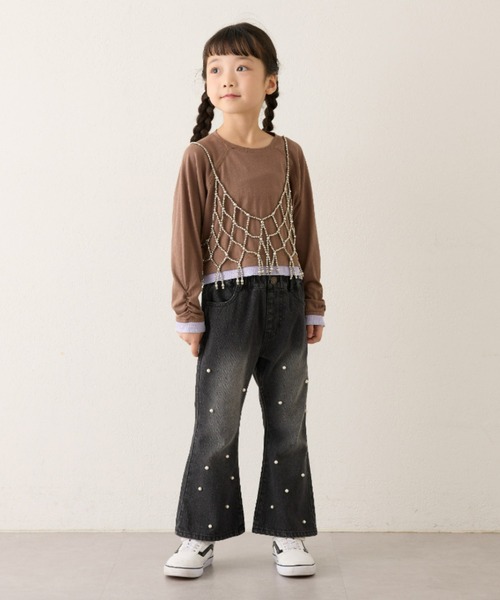 CIAOPANIC TYPY（チャオパニックティピー）の「【KIDS】【Harper】パールデニム（デニムパンツ・キッズ・ブラック/サックスブルー・XX-LARGE/X-LARGE/LARGE/MEDIUM/SMALL）」の14枚目の写真