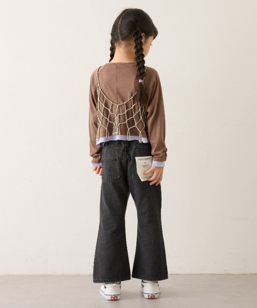 CIAOPANIC TYPY（チャオパニックティピー）の「【KIDS】【Harper】パールデニム（デニムパンツ・キッズ・ブラック/サックスブルー・XX-LARGE/X-LARGE/LARGE/MEDIUM/SMALL）」の16枚目の写真