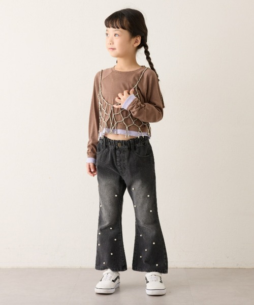 CIAOPANIC TYPY（チャオパニックティピー）の「【KIDS】【Harper】パールデニム（デニムパンツ・キッズ・ブラック/サックスブルー・XX-LARGE/X-LARGE/LARGE/MEDIUM/SMALL）」の17枚目の写真