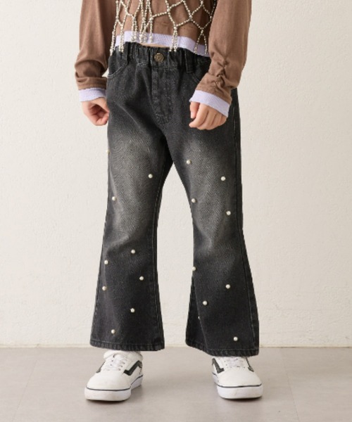 CIAOPANIC TYPY（チャオパニックティピー）の「【KIDS】【Harper】パールデニム（デニムパンツ・キッズ・ブラック/サックスブルー・XX-LARGE/X-LARGE/LARGE/MEDIUM/SMALL）」の13枚目の写真