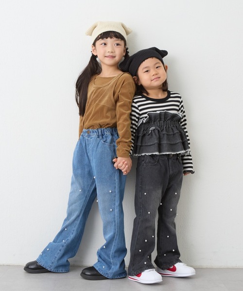 セール】【KIDS】【Harper】パールデニム（デニムパンツ