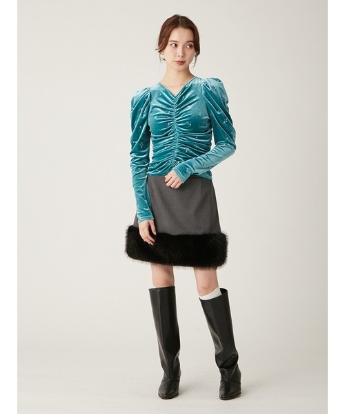 LILY BROWN（リリーブラウン）の「エコファーミニスカショーパン