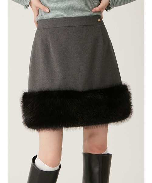 LILY BROWN（リリーブラウン）の「エコファーミニスカショーパン（その他パンツ・レディース・ブラウン/グレー/アイボリー・0/1）」の14枚目の写真