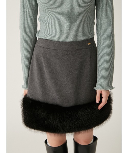 LILY BROWN（リリーブラウン）の「エコファーミニスカショーパン（その他パンツ・レディース・ブラウン/グレー/アイボリー・0/1）」の17枚目の写真