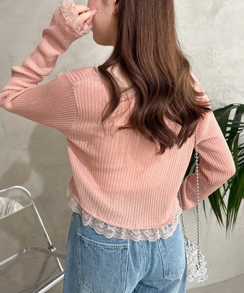 セール】レースボレロカーディガン（カーディガン/ボレロ）｜one after