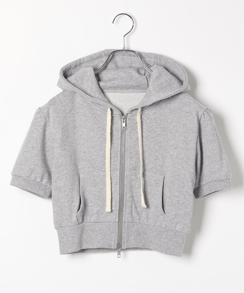 Heather（ヘザー）の「WZIPフーディ（半袖）　139132（パーカー・レディース・スミクロ/オートミール/グレー・FREE）」の15枚目の写真