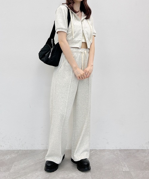 Heather（ヘザー）の「WZIPフーディ（半袖） 139132（パーカー）」 - WEAR