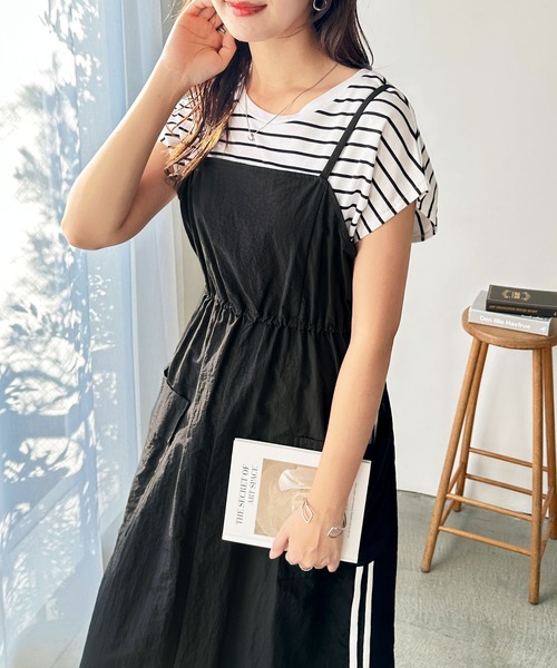 当日発送 美品 MADNESS CLOTHING マドネス キャミワンピース S 洗える／日本製／アジャスター付】キャミワンピース（キャミ