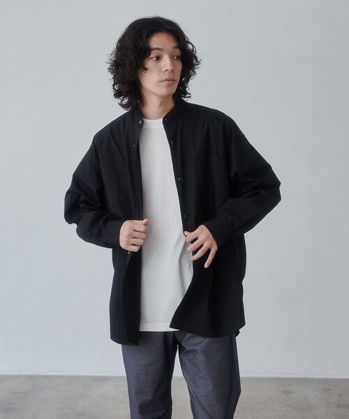 セール】タイプライターバンドカラーシャツ（シャツ/ブラウス）｜coen