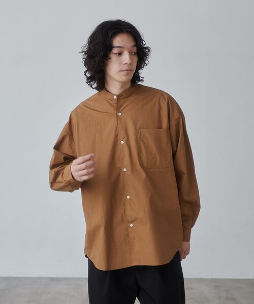 セール】タイプライターバンドカラーシャツ（シャツ/ブラウス）｜coen