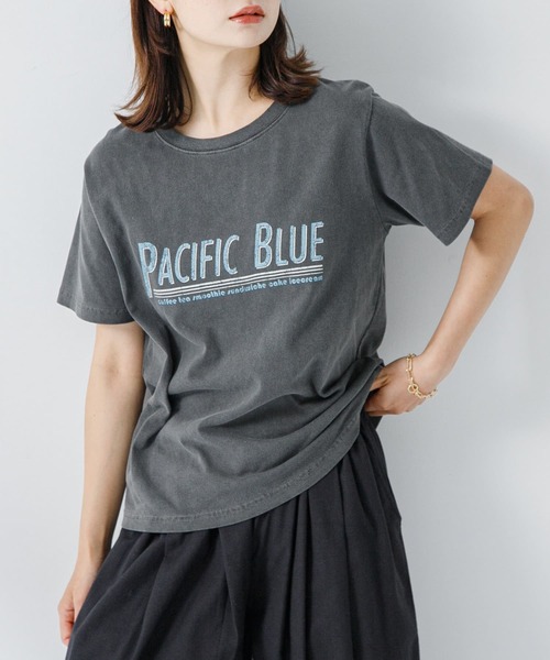 URBAN RESEARCH Sonny Label(アーバンリサーチサニーレーベル)の「ピグメントアソートプリントTシャツ(Tシャツ/カットソー・レディース・ブラック系その他/スミクロ/ピンク・FREE)」の2枚目の写真