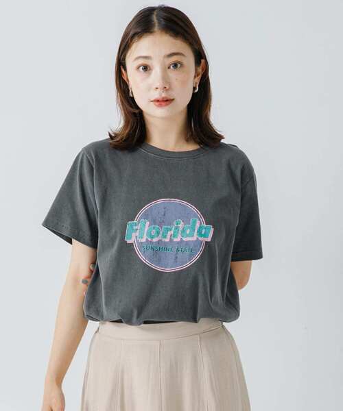 URBAN RESEARCH Sonny Label(アーバンリサーチサニーレーベル)の「ピグメントアソートプリントTシャツ(Tシャツ/カットソー・レディース・ブラック系その他/スミクロ/ピンク・FREE)」の4枚目の写真