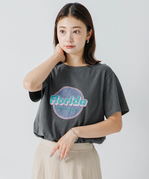 URBAN RESEARCH Sonny Label(アーバンリサーチサニーレーベル)の「ピグメントアソートプリントTシャツ(Tシャツ/カットソー・レディース・ブラック系その他/スミクロ/ピンク・FREE)」の5枚目の写真