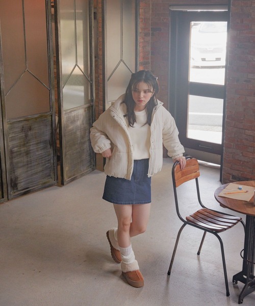 GLOBAL WORK（グローバルワーク）の「厚底ムートンサボ/AND YUA ANY/131641（ブーツ・キッズ・ブラック/キャメル・LARGE/MEDIUM）」の7枚目の写真